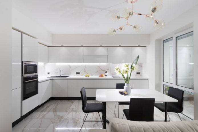 large white kitchen