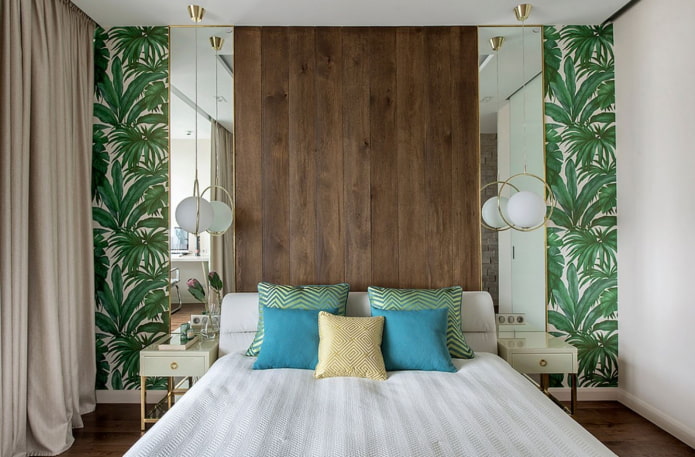 accent wall in the bedroom