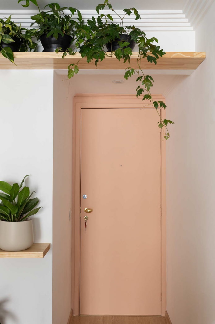 Flowers above the door