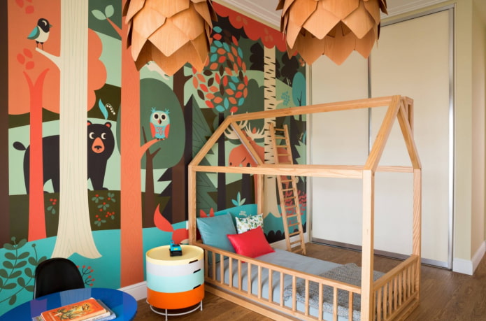 house-bed in the interior