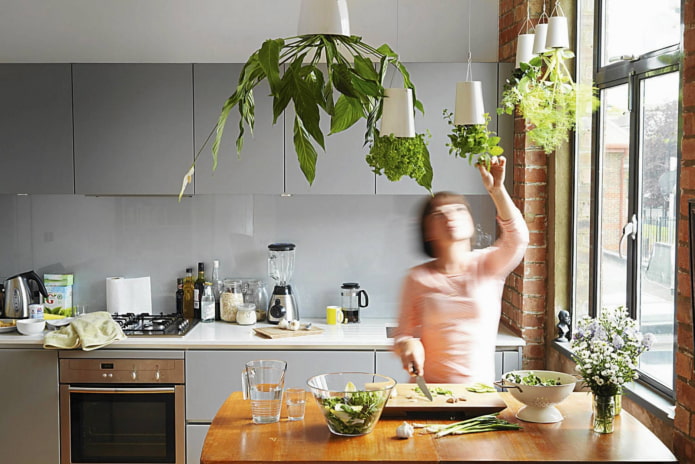 flowers hanging upside down