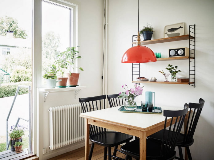 flowers on the kitchen window