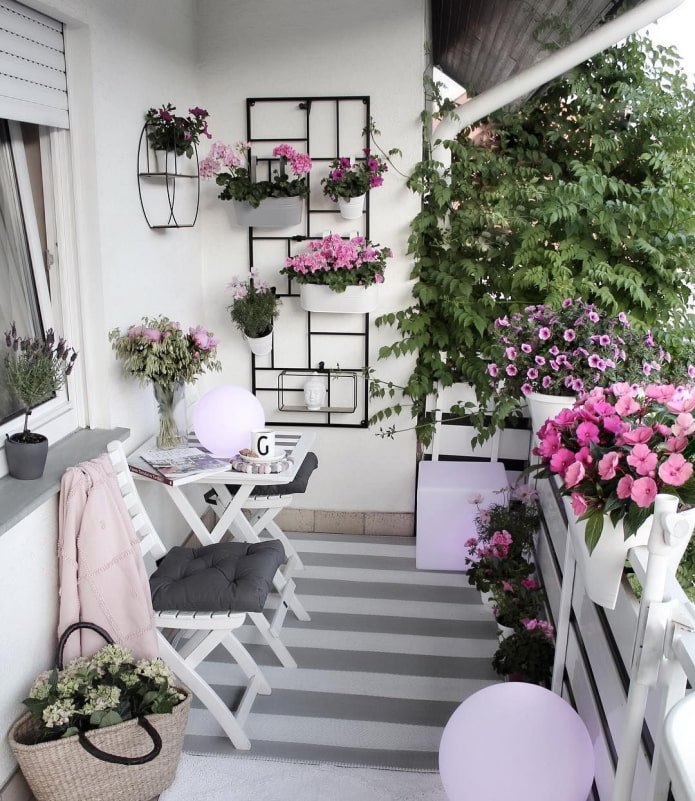 Flowers on the balcony
