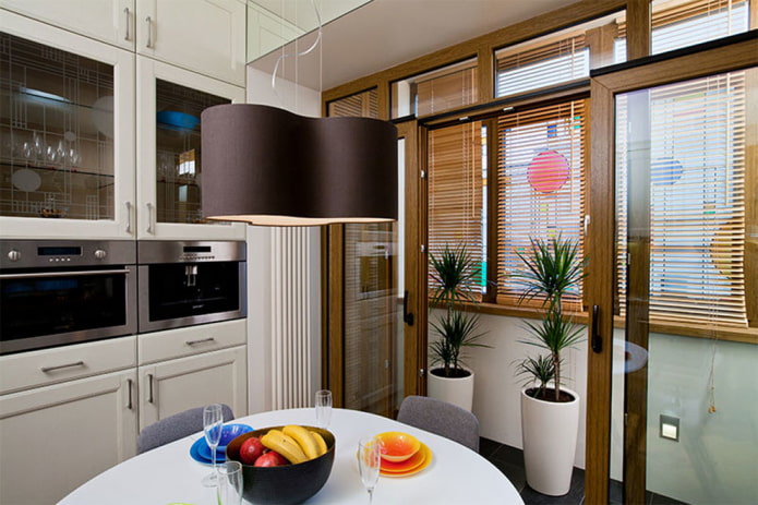 sliding balcony doors in the interior