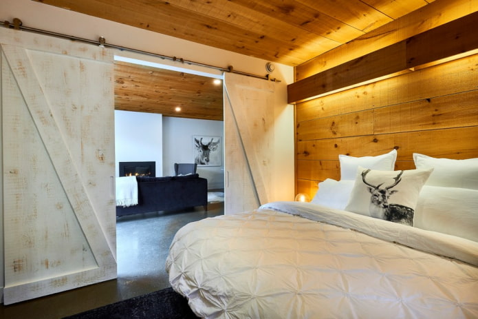 sliding barn doors in the interior