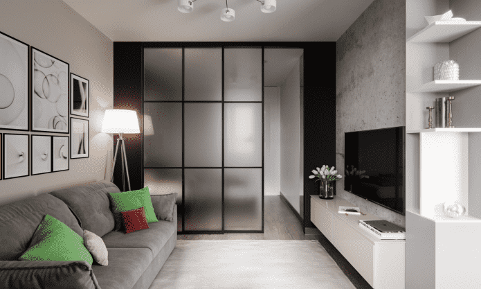 sliding panels for room zoning