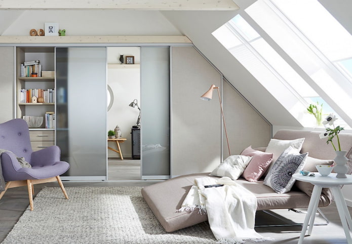 sliding doors in the interior