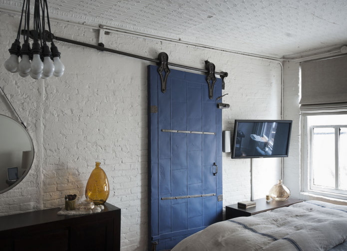 sliding panels in the loft style