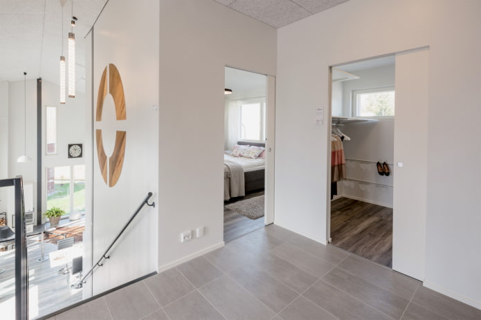 sliding hidden doors in the interior