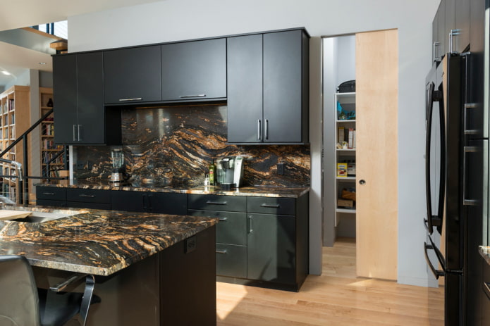 sliding panels in the pantry