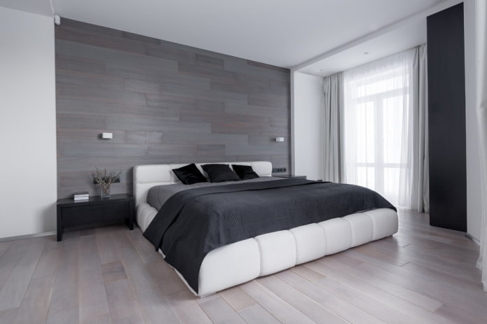 king-size bed in the interior