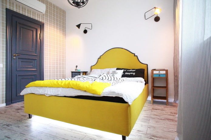 single-and-a-half bed in the interior
