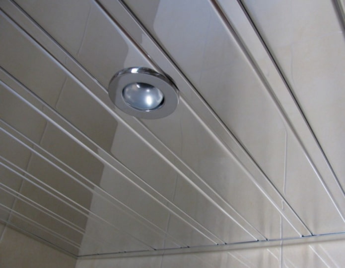 mirror slatted hanging structure