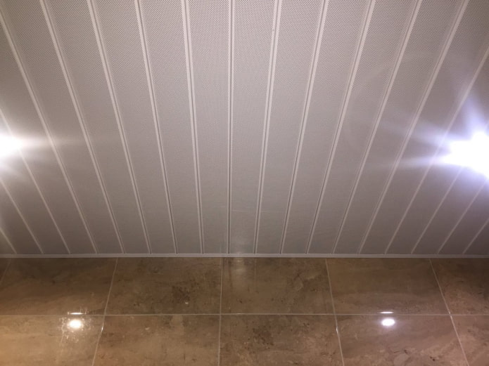 perforated slatted suspended structure