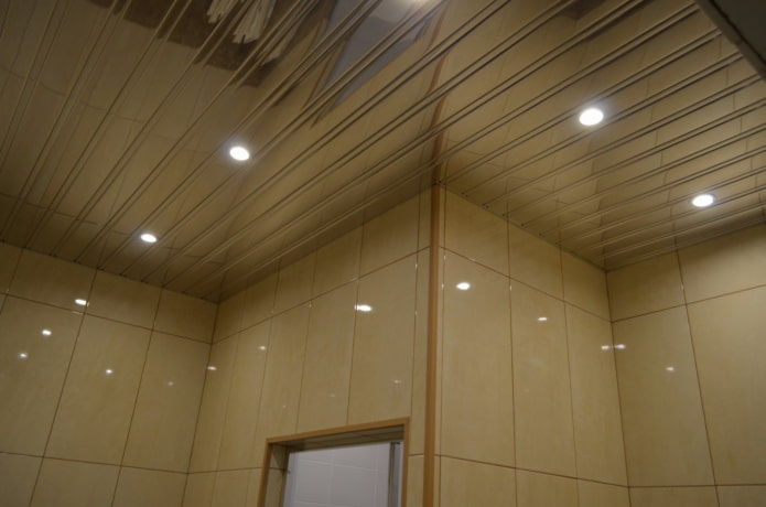 aluminum slatted suspended structure