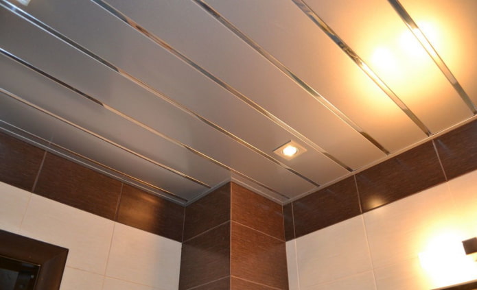 metal slatted suspended structure