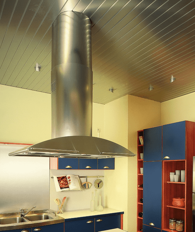 metal slatted suspended structure