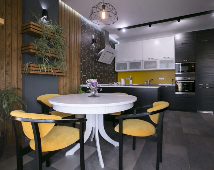 unusual dining area