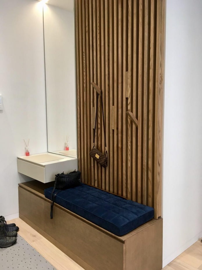 unusual wooden hallway