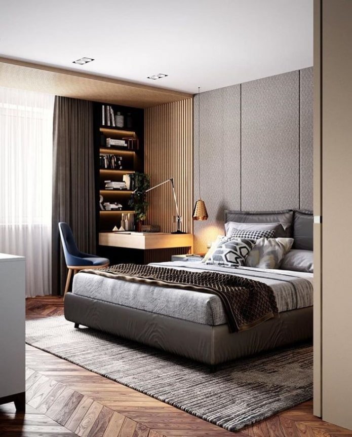 study by the bed