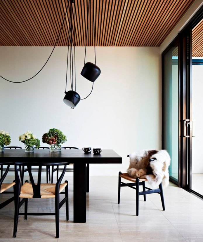 slatted ceiling