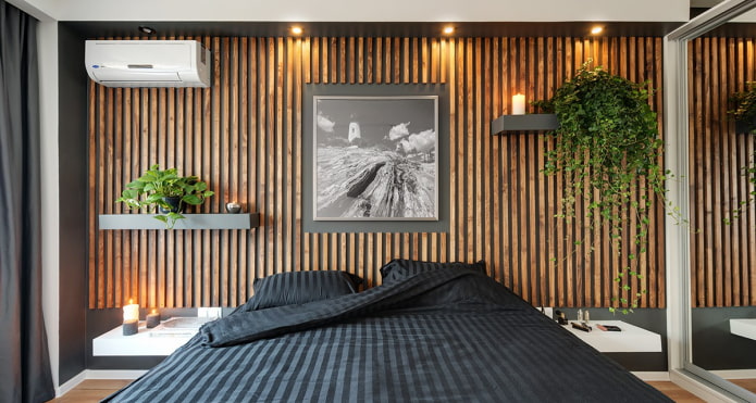 slat wall in the bedroom