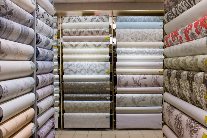 wallpaper in the store