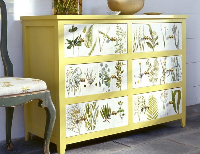 restored chest of drawers