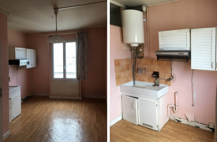 Kitchen before