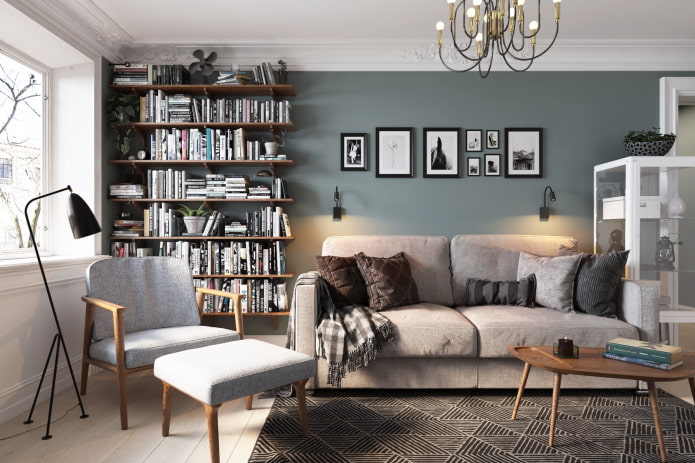 Living room in a Khrushchevka