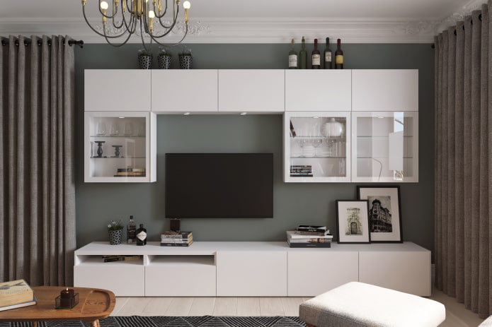 TV and wall unit