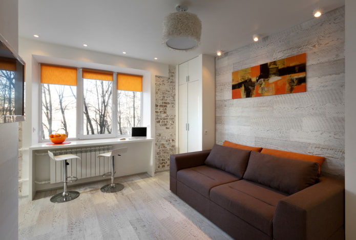 design and decoration of an apartment in a Khrushchevka