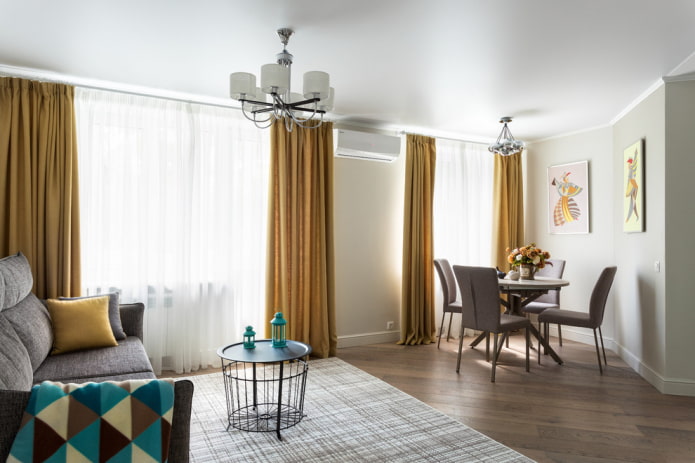 ceiling finishing in a Khrushchev apartment