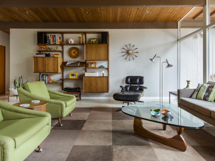interior in the style of the 70s