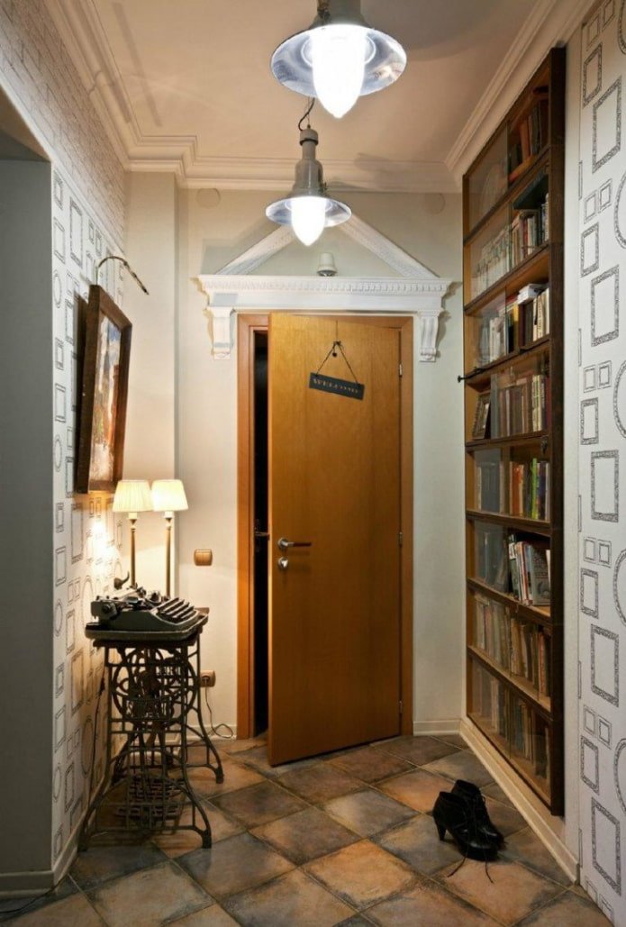 retro style hallway