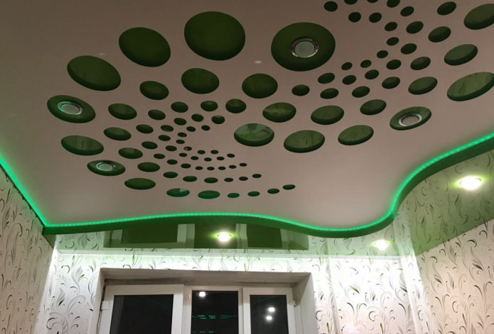 two-level perforated tension structure