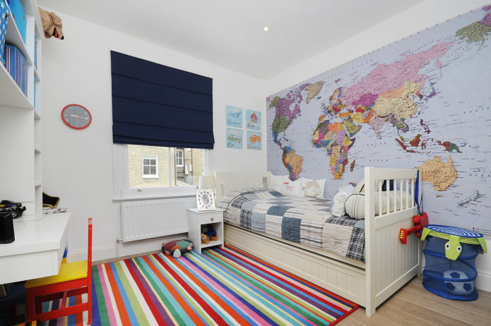 roman blinds blackout in the nursery