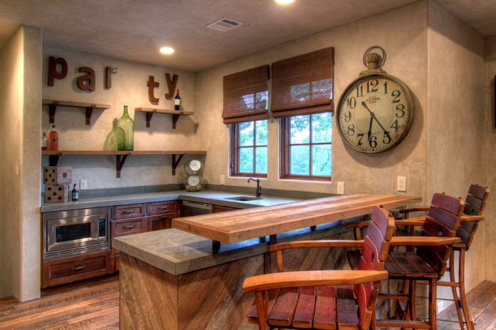 roman blinds in the kitchen with small windows