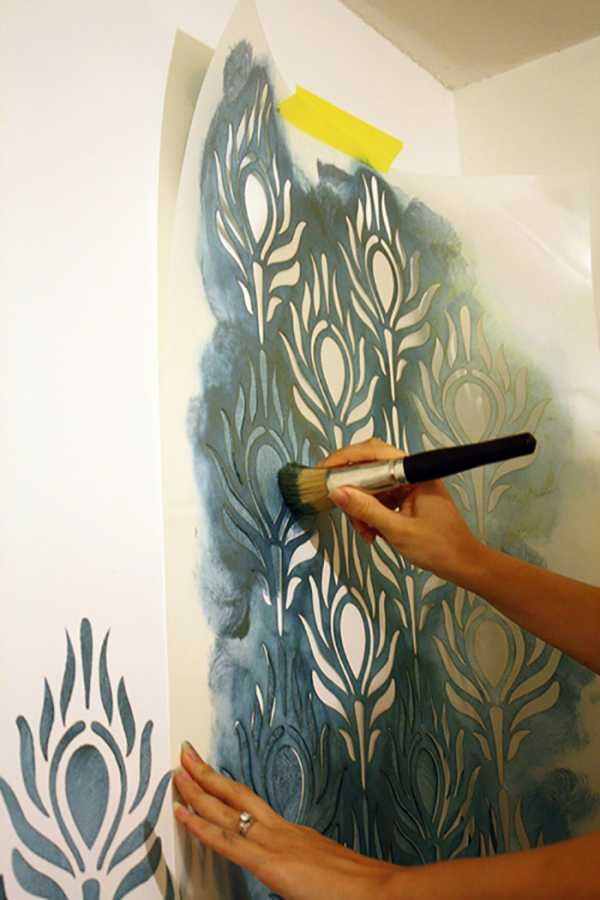 painting with a stencil