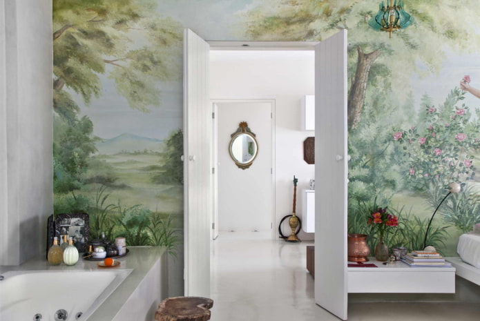 landscape on the wall