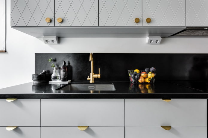 Sockets above the countertop