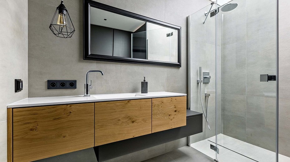 loft-style bathroom