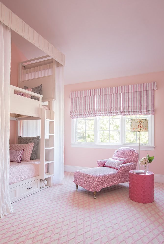Roman striped blinds