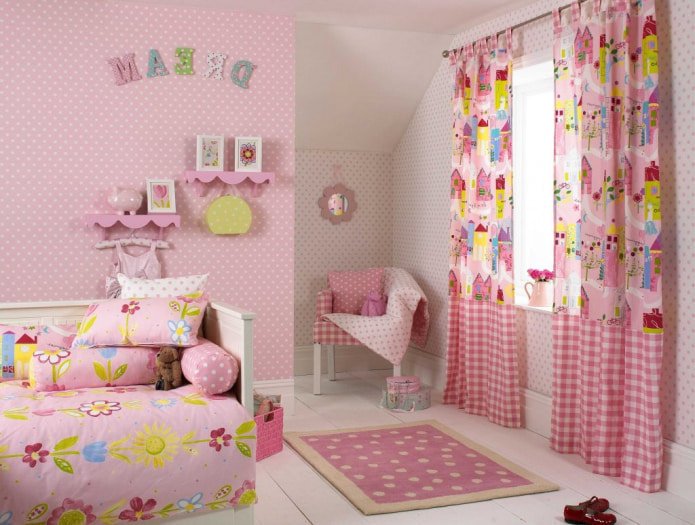 curtains with loops in the nursery