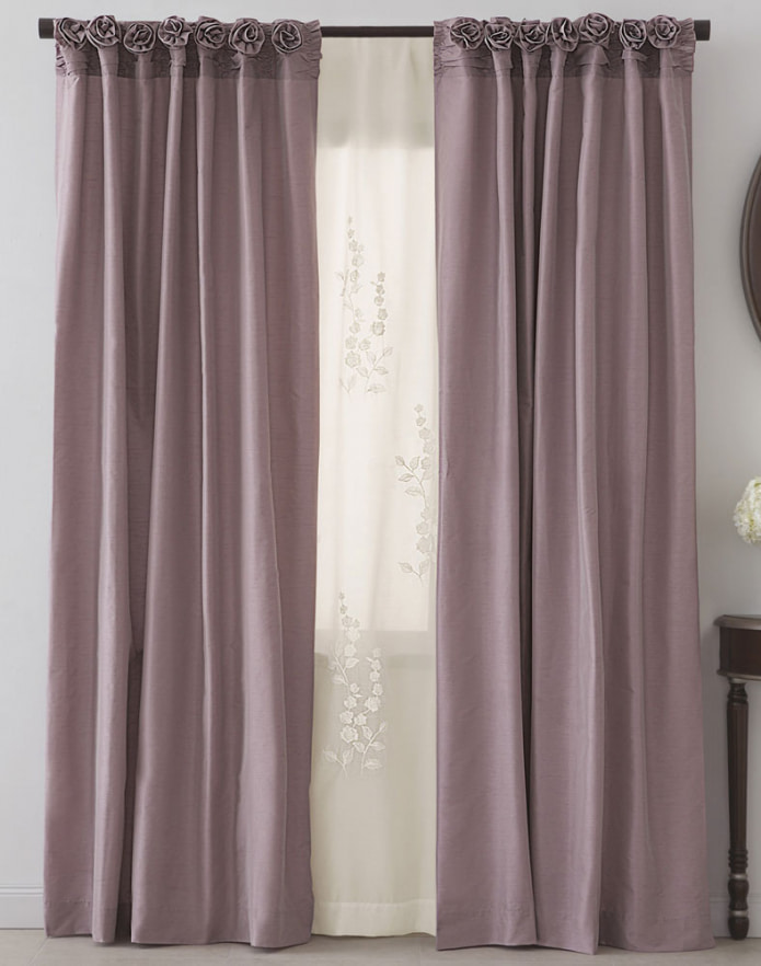 ash-pink curtains