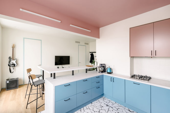 ceiling painted pink