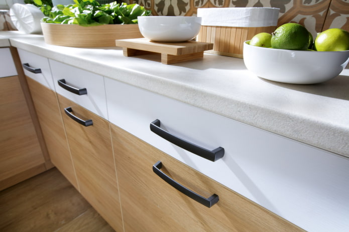 black furniture handles