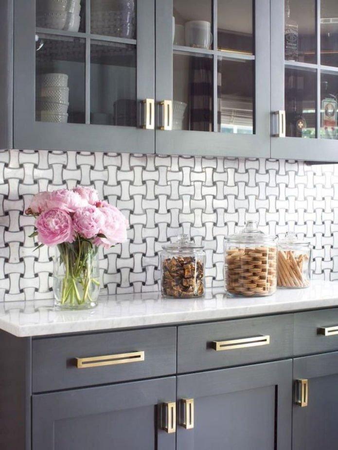 gold kitchen handles