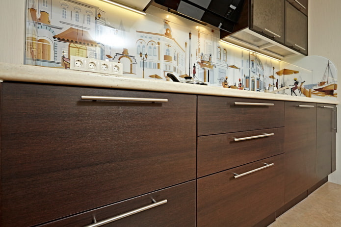 handles for wooden facade