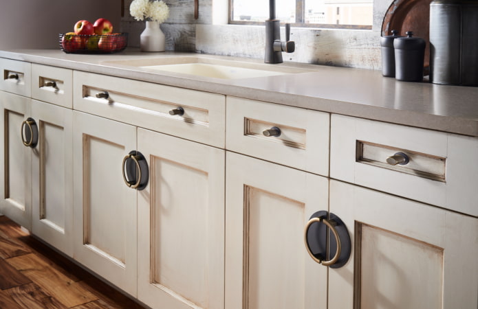 semicircular handles for furniture